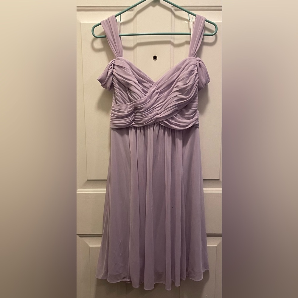 David's Bridal Lilac Dress